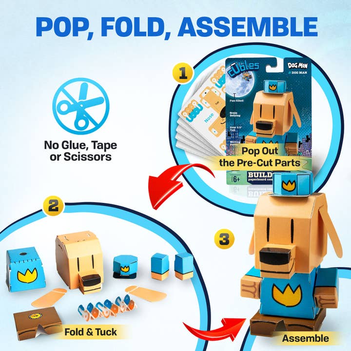 Cubles - Wholesale Fidget Toy - Kids - CUBLES The Dog Man Series - Dog Man3