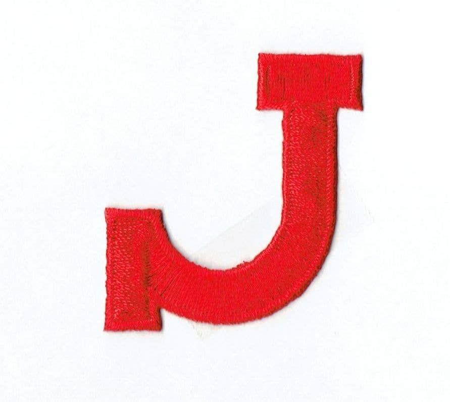 Wholesale Applique - Wholesale Patch - 2” Alphabet Red Letters - Block Style9