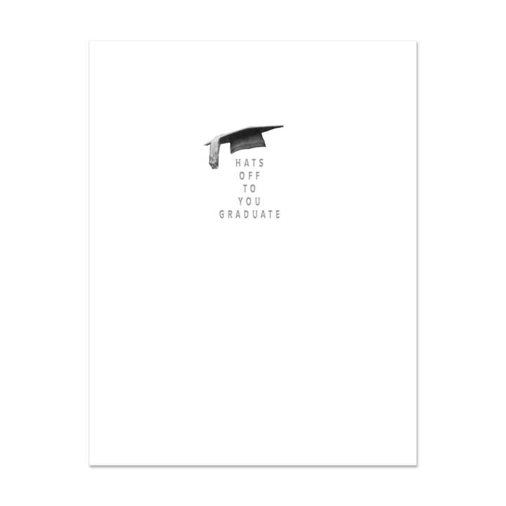 Graduation Cap Hatte Off Til Dig Graduate Card for engroshandel hos Embued Photophiles