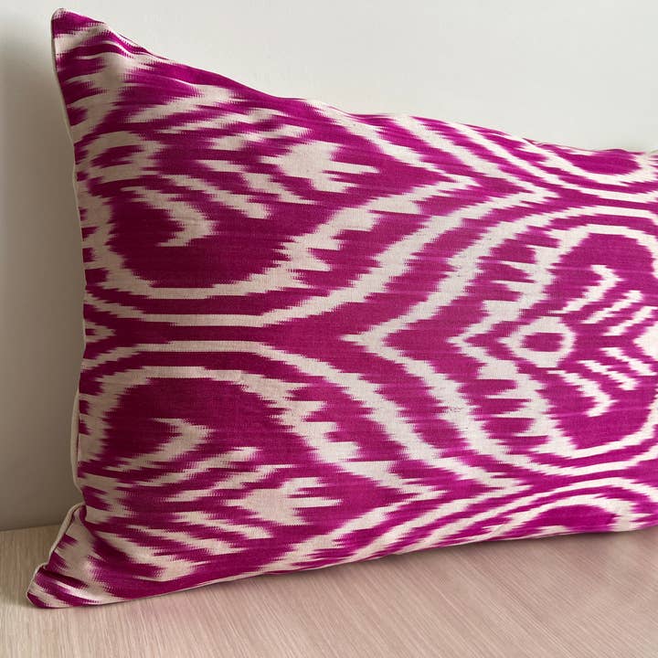 Ikat Atelier - Wholesale Decoratief kussen - Ikat zijden kussen, Ikat Throw, Ikat kussen, Ikat Home1