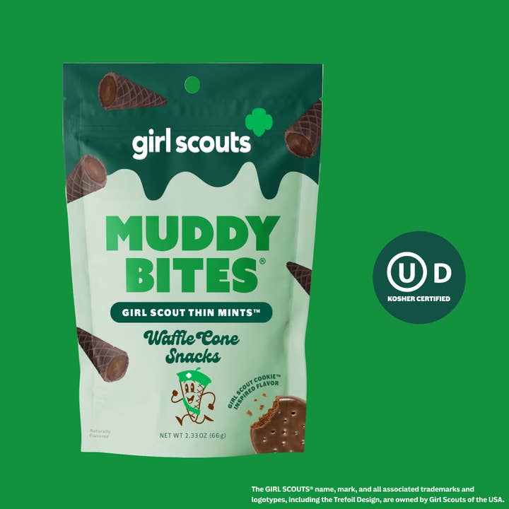 Muddy Bites - Wholesale Cookie - Girl Scout Thin Mints™ Muddy Bites Waffle Cones Snacks