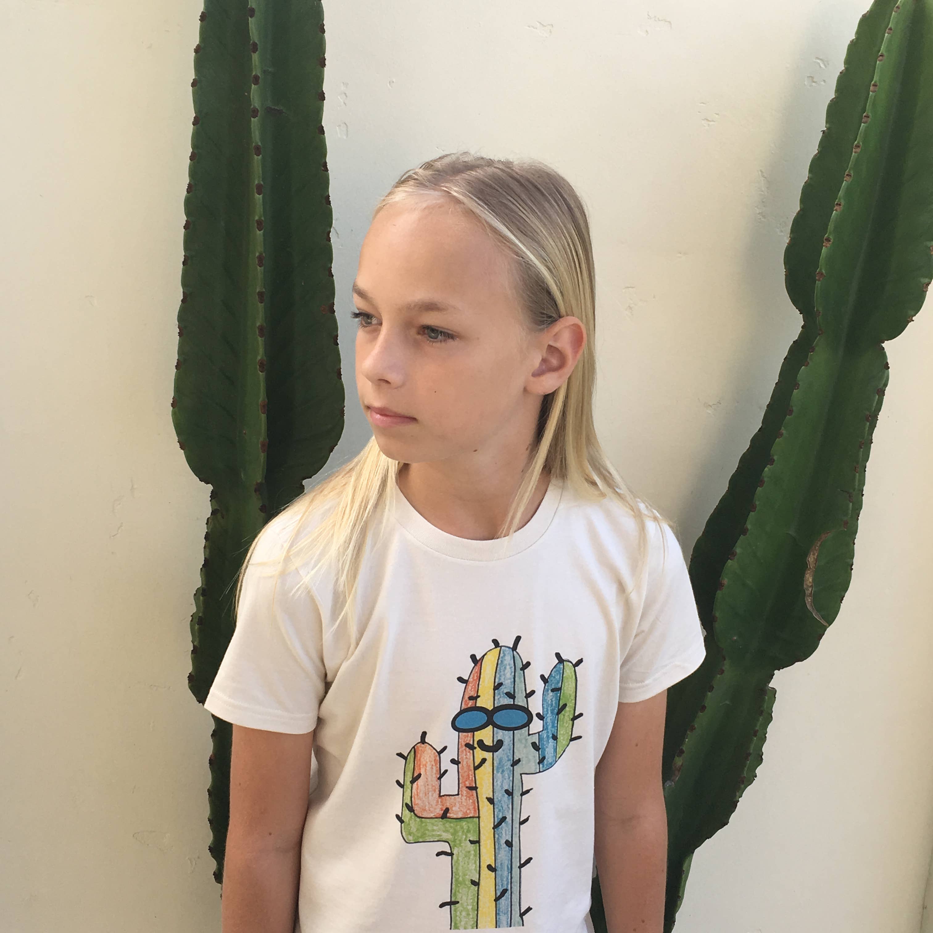 orangeheat - Vendita all'ingrosso Maglietta serigrafata - Bambini - Cactus - Maglietta organica per bambini a manica lunga2