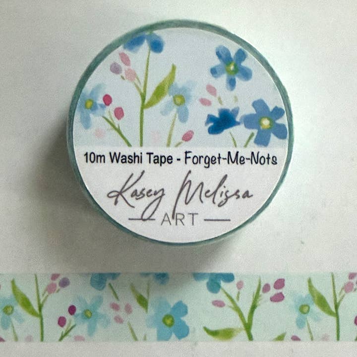 Washi Tape / Forget-Me-Not Flowers for wholesale by Kasey Melissa Art