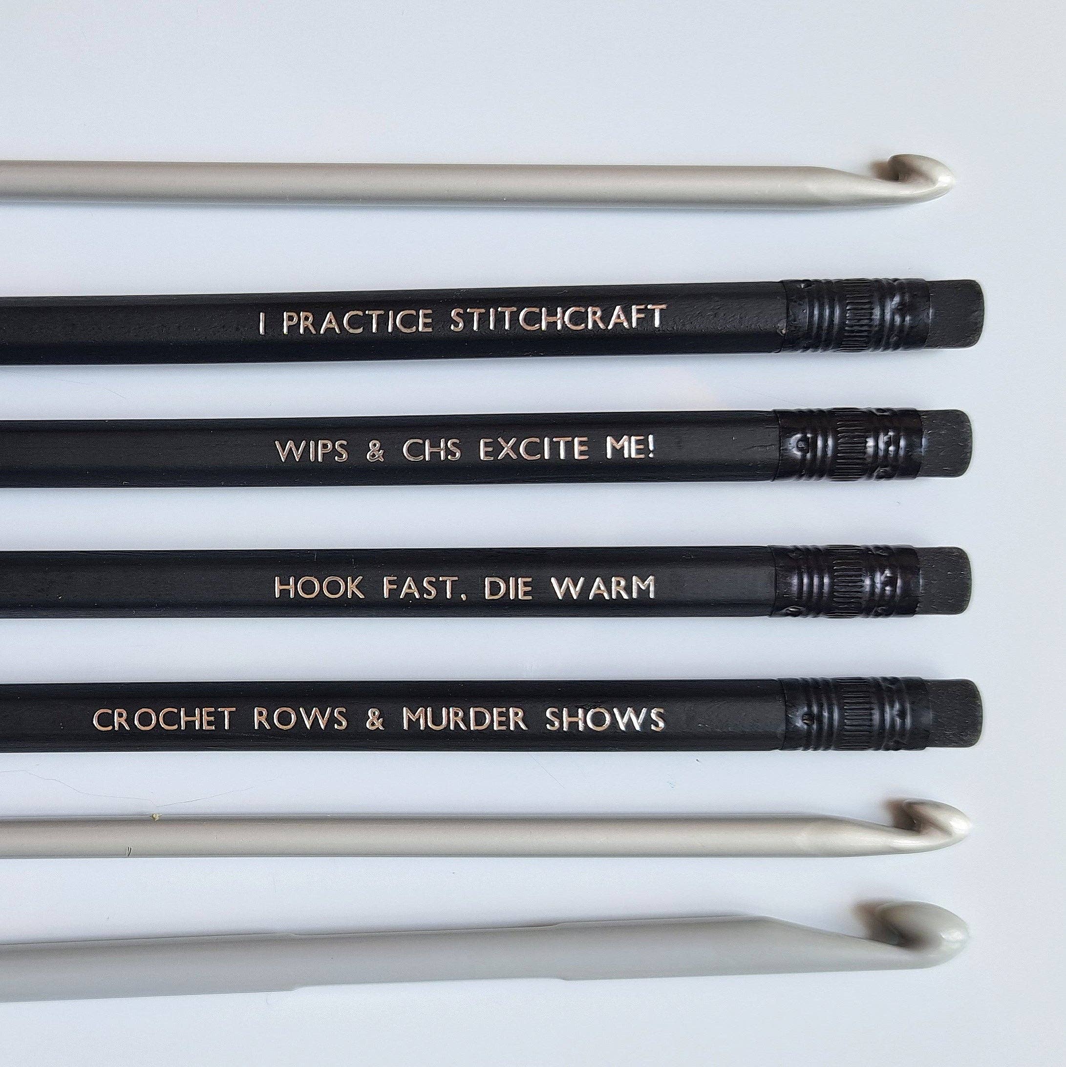 The Pigeon's Nest – wholesale Pencil – Crochet Slogan Pencils | Funny Cheeky Crochet Craft0