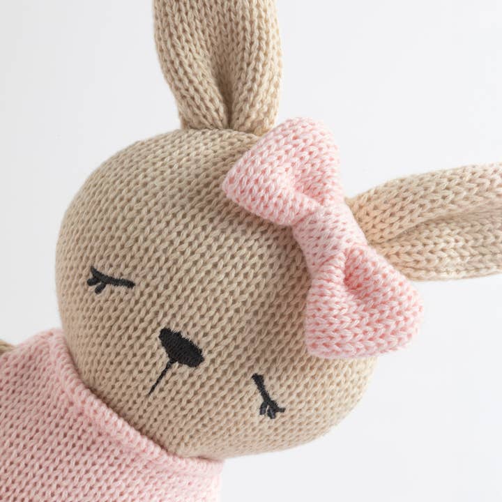 Living Textiles - Wholesale Stuffed/Plush Toy - Kids & Baby - Knitted Animal Toy- Bella the Bunny