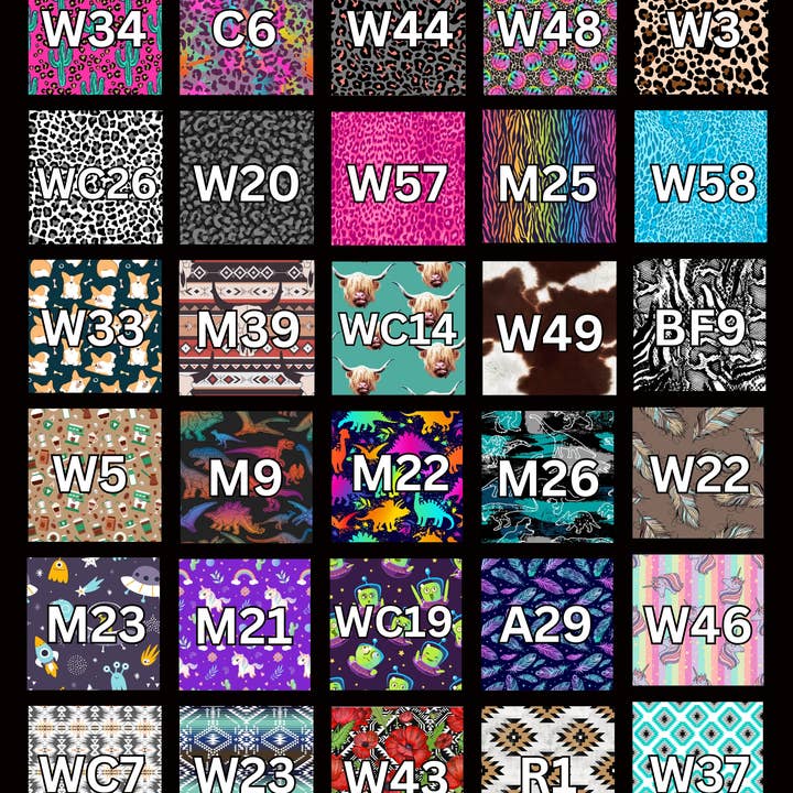 WhinneyWear - Wholesale Horse Conditioner/Grooming Aid - Cinch Sets - Pick Your Pattern2