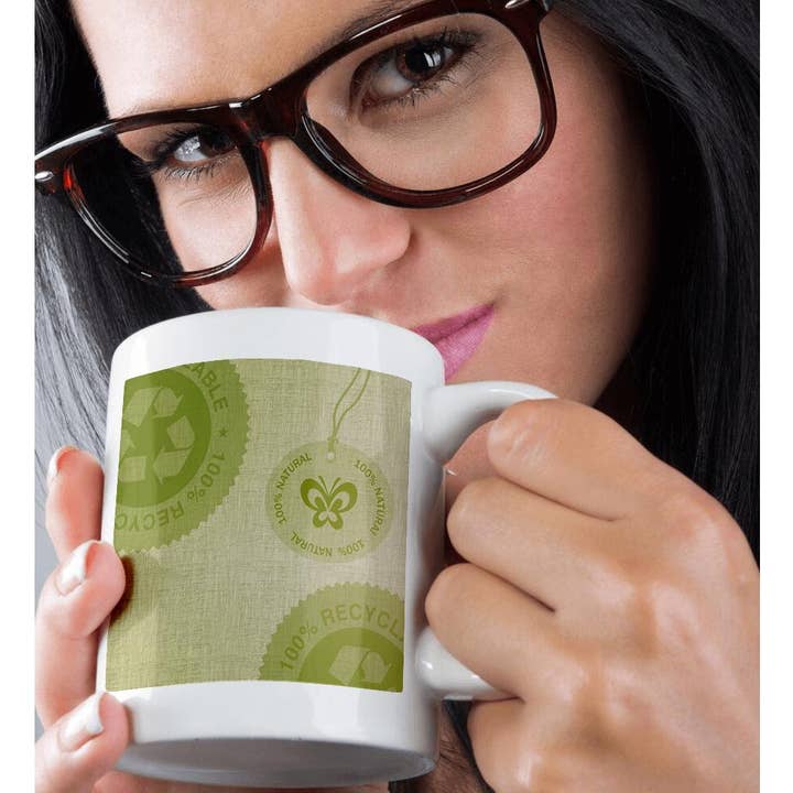 3dRose - Wholesale Coffee Mug - 3dRose, Green Natural Recycle earth friendly art, Mug9