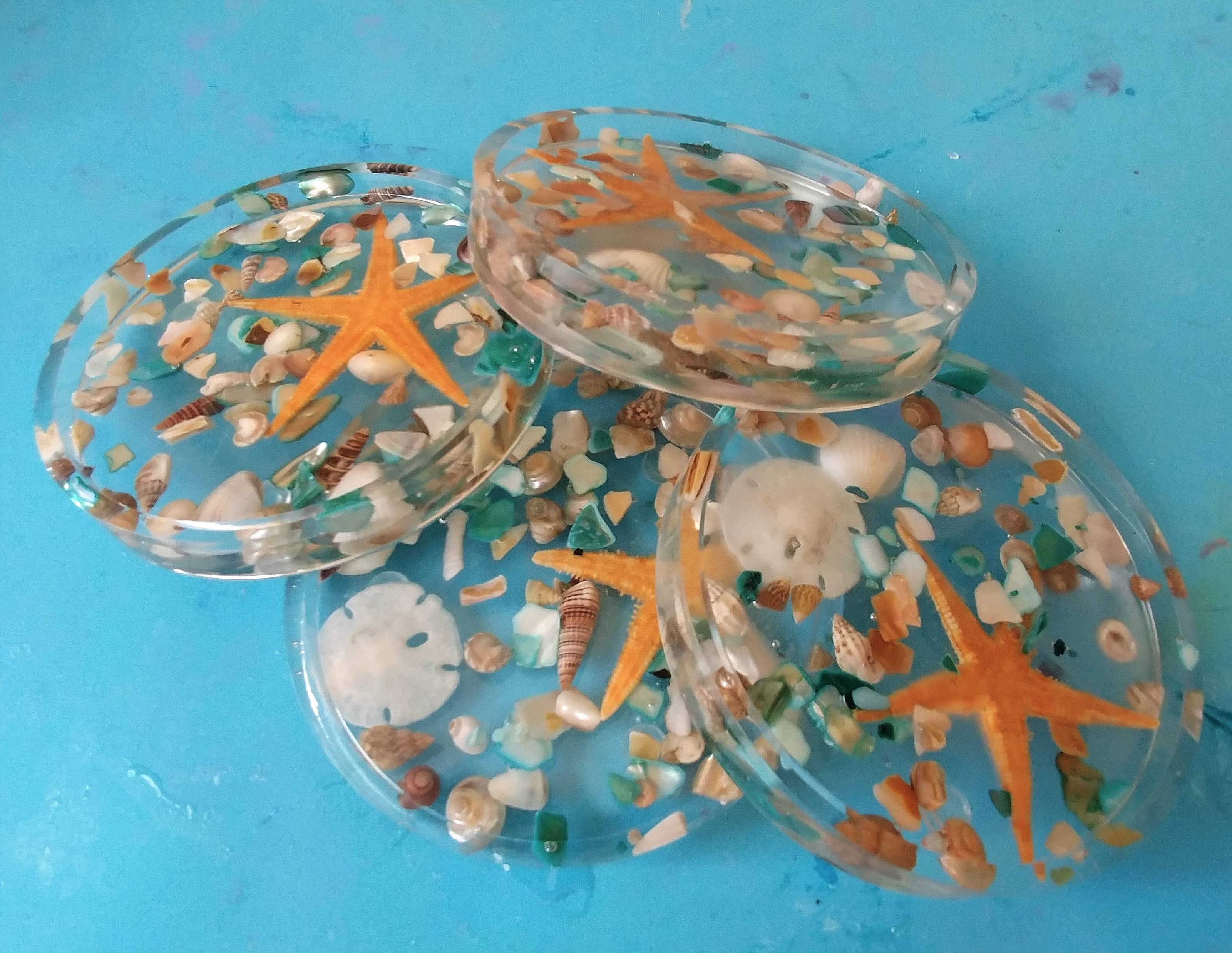 JEMS of the Sea - Wholesale Coasters - Handmade Eco-Friendly Resin Seashell Coasters10
