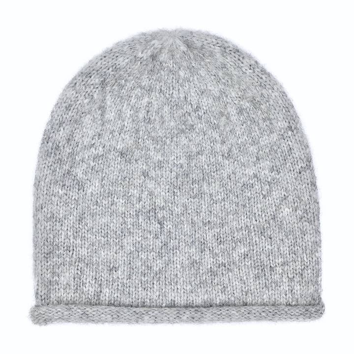 SLATE + SALT - Wholesale Beanie - Dames - Grijze Essential gebreide Alpaca muts4