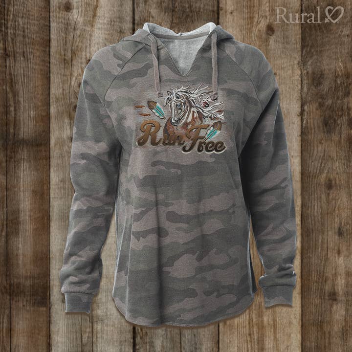 WH-2547-JS-RUN FREE- Ladies Super Soft Hoody for wholesale by Rural Heart