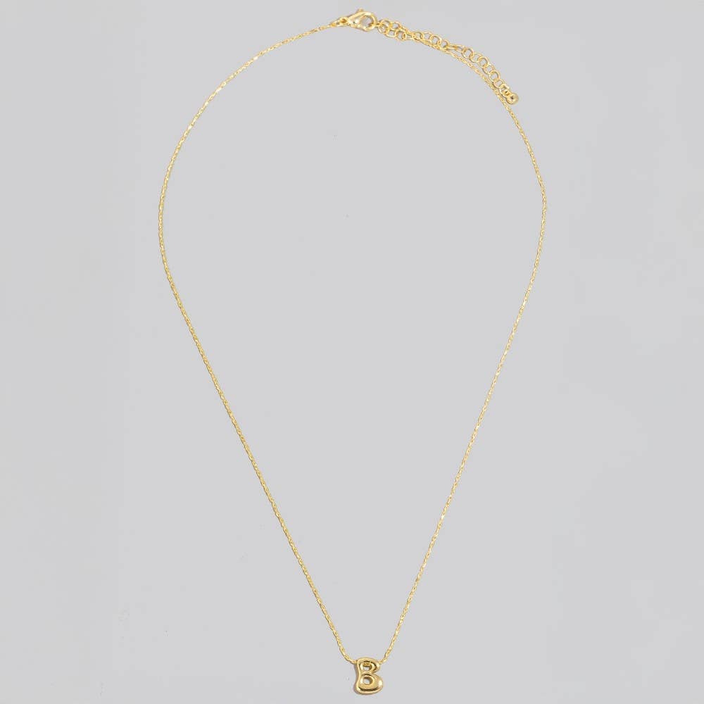 The Looks by Fame Accessories – Colar pingente/pendente por atacado – Colar com Pingente de Letra Inicial Banhado a Ouro6