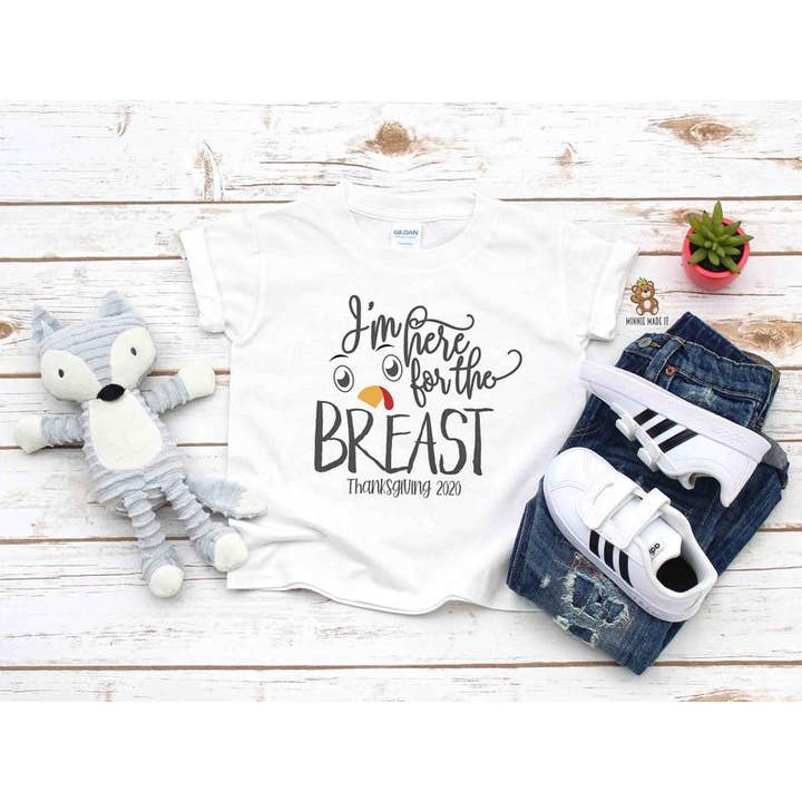 I 'm here for the pecho niño camisa para venta al por mayor de Minnie Made It