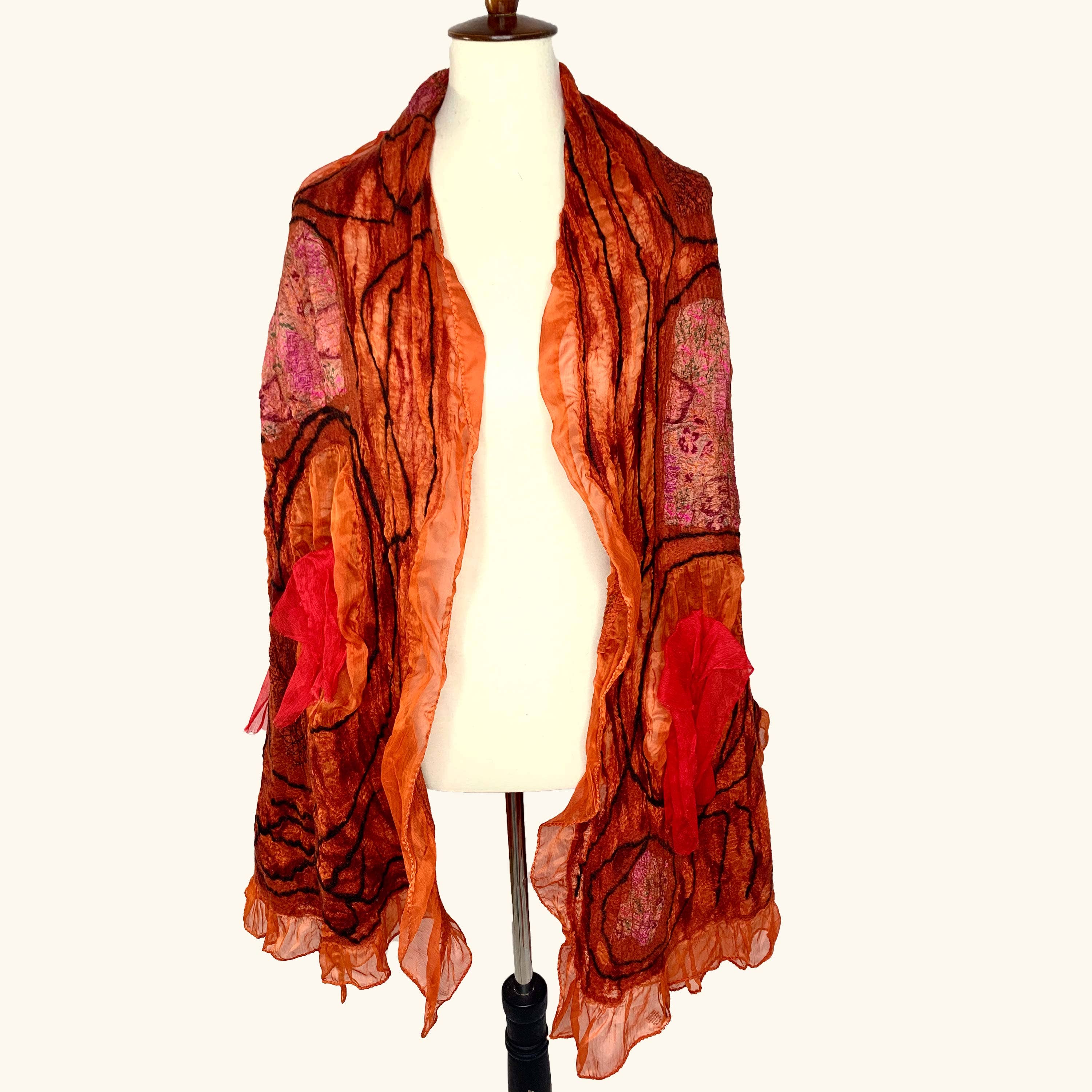 Pomegranate Moon - Wholesale Wrap - Women's - Gypsy Wrap - Orange2