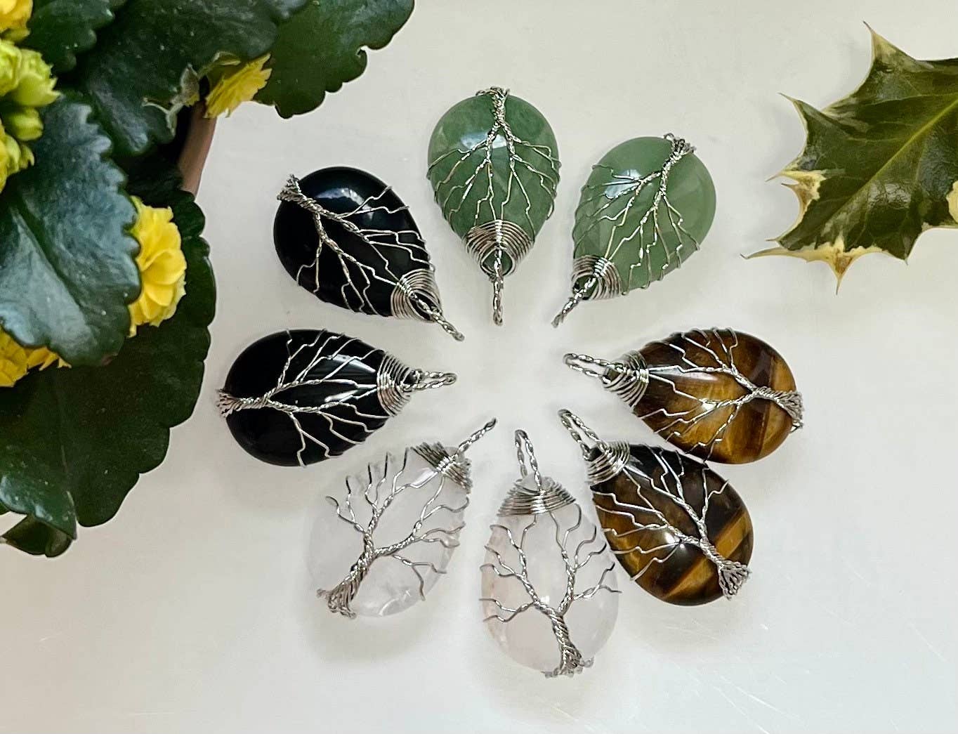 KayleeNYC - Vente Breloques/médailles personnalisées - Pendentifs Cristal Arbre de Vie1