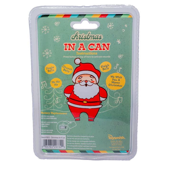 Toysmith - Wholesale Christmas Decoration - Christmas In A Can