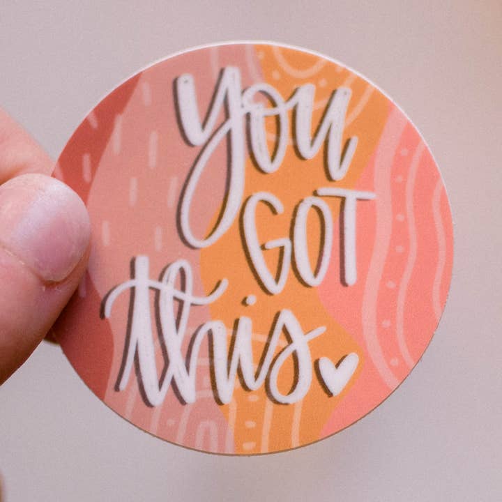 Savannah and James Co - Wholesale Sticker - You Got This Mini Vinyl Sticker, 2x2 in0