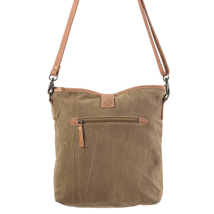 LS Western - Wholesale Messenger Bag - Women's - KB199 Messenger Upcycled Canvas Ladies Bag
