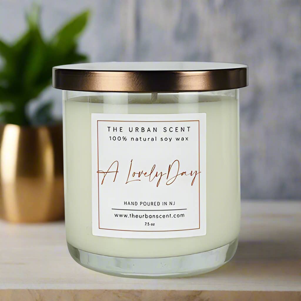 The Urban Scent - Scented Soy Candles & Wax Melts - Wholesale Jar/Filled Candle - A Lovely Day Soy Candle - 7.5 oz