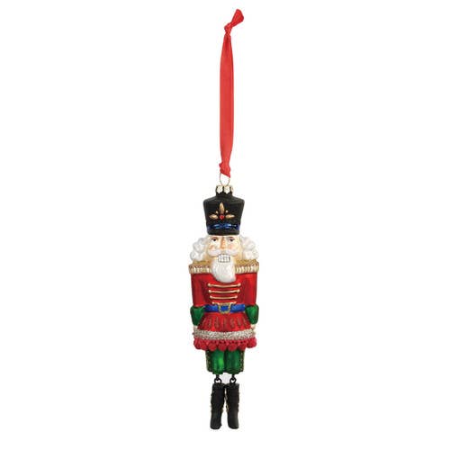 Nutcracker Blown Glass Ornament for wholesale by DEMDACO