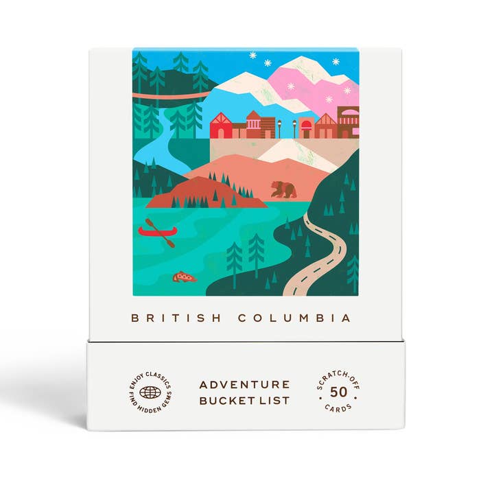 British Columbia Adventure Bucket List for wholesale by Reach International Outfitters