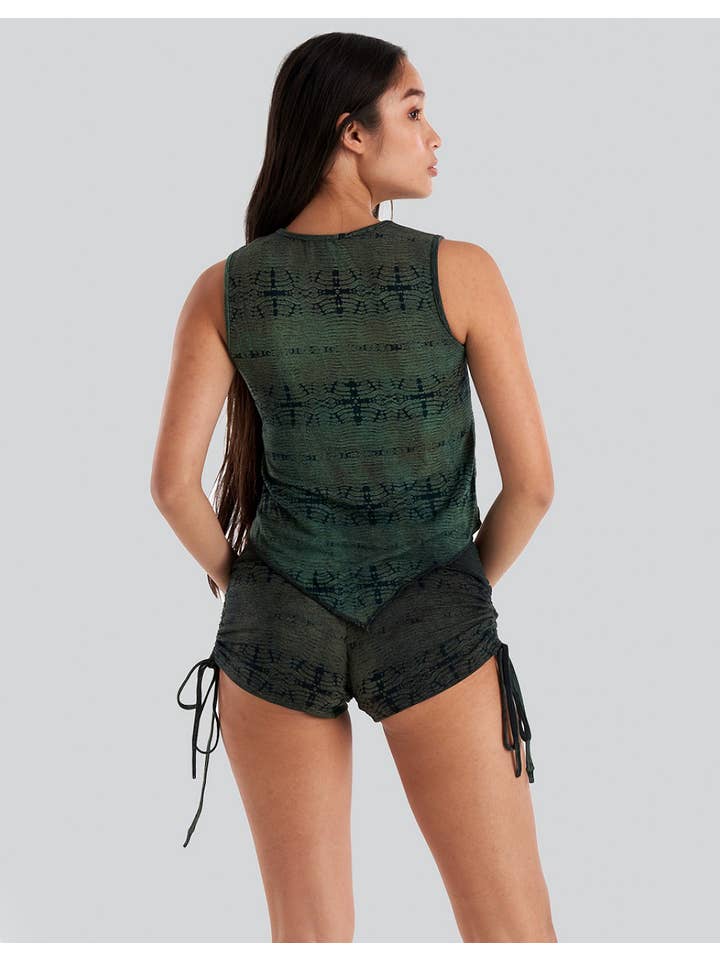 Kathmandu Imports - Wholesale Shorts - Women's - Tie-Dye Booty Shorts (TH-1480)2