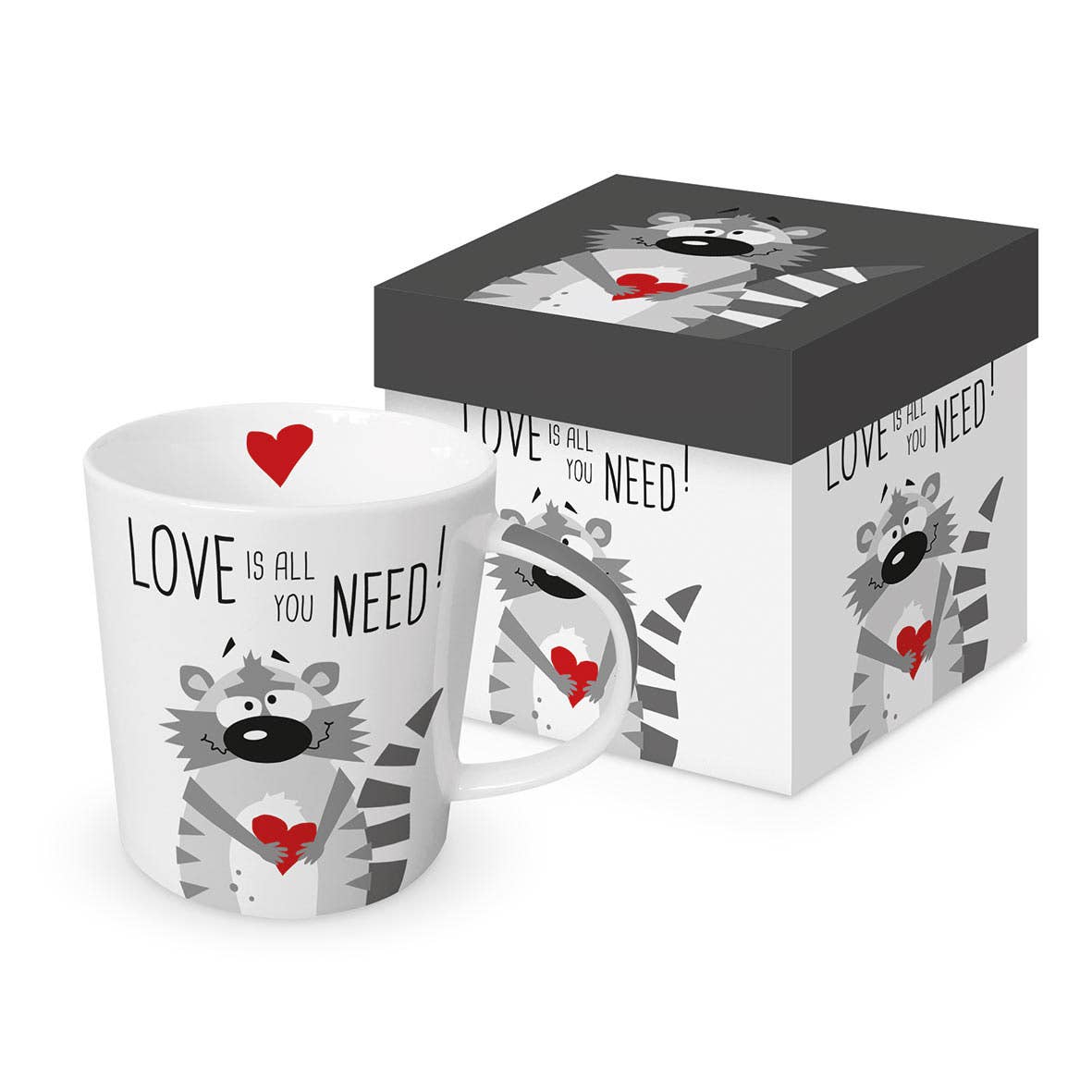 ppd Paperproducts Design GmbH - Wholesale Coffee Mug - Brauche Liebe Waschbär Trend Tasse GB0