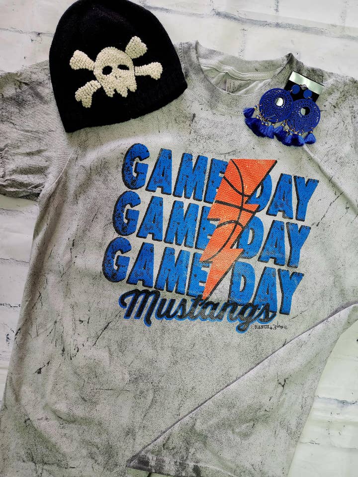 Lightning Bolt Game Day Graphic T-Shirt for wholesale by Ranch Swag