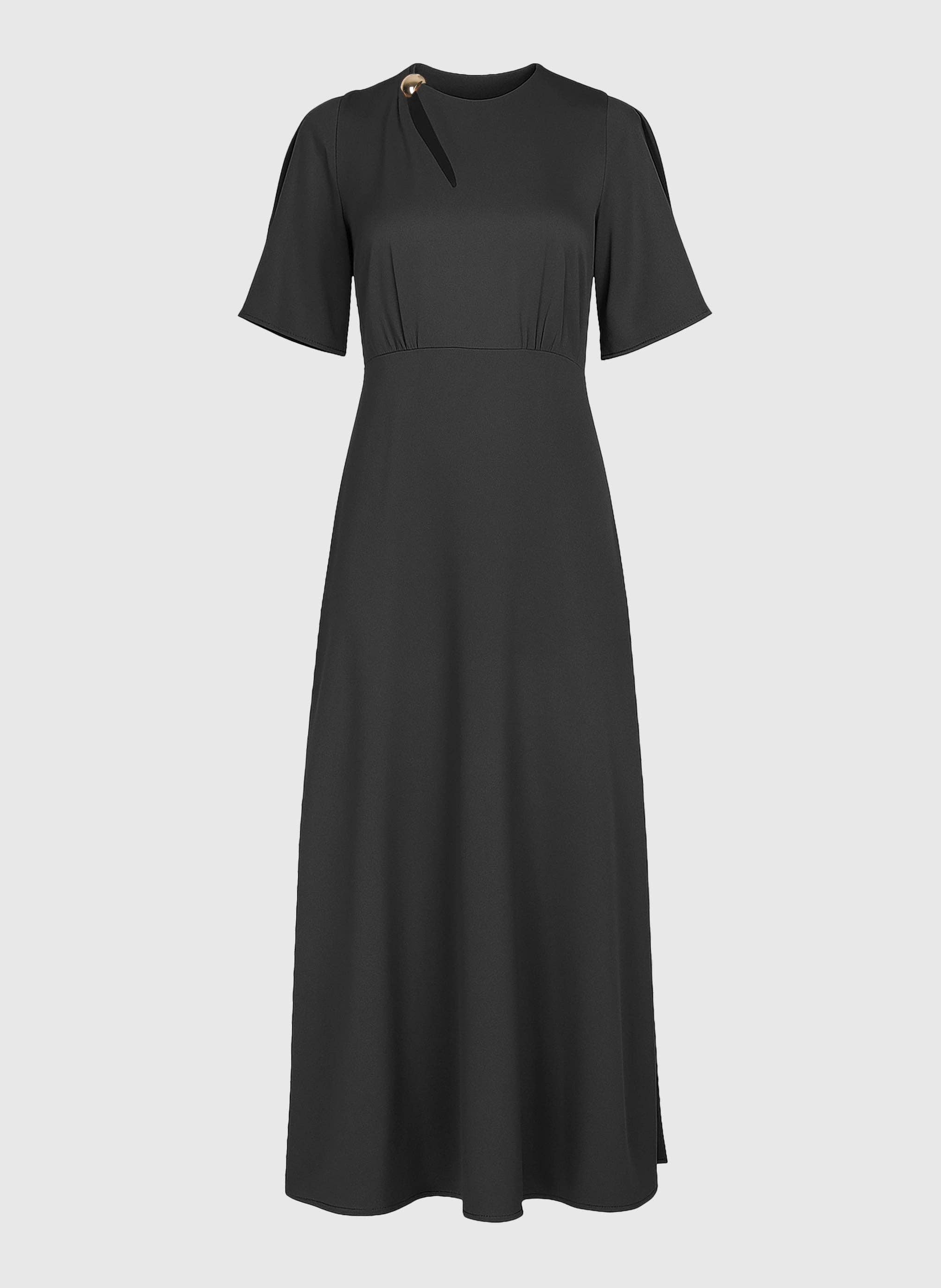 An'ge - Wholesale Dress - Women's - MAELSA LONG DRESS carbon0