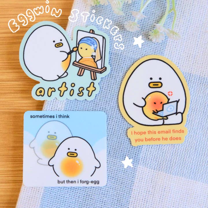 Eggwin Stickers for wholesale by byUme Co.