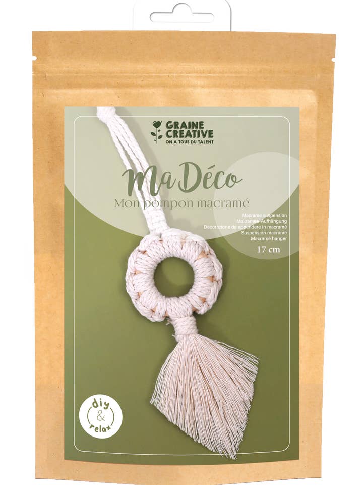 Macrame-Pompon-Bastelset für den Großhandel von Graine Créative
