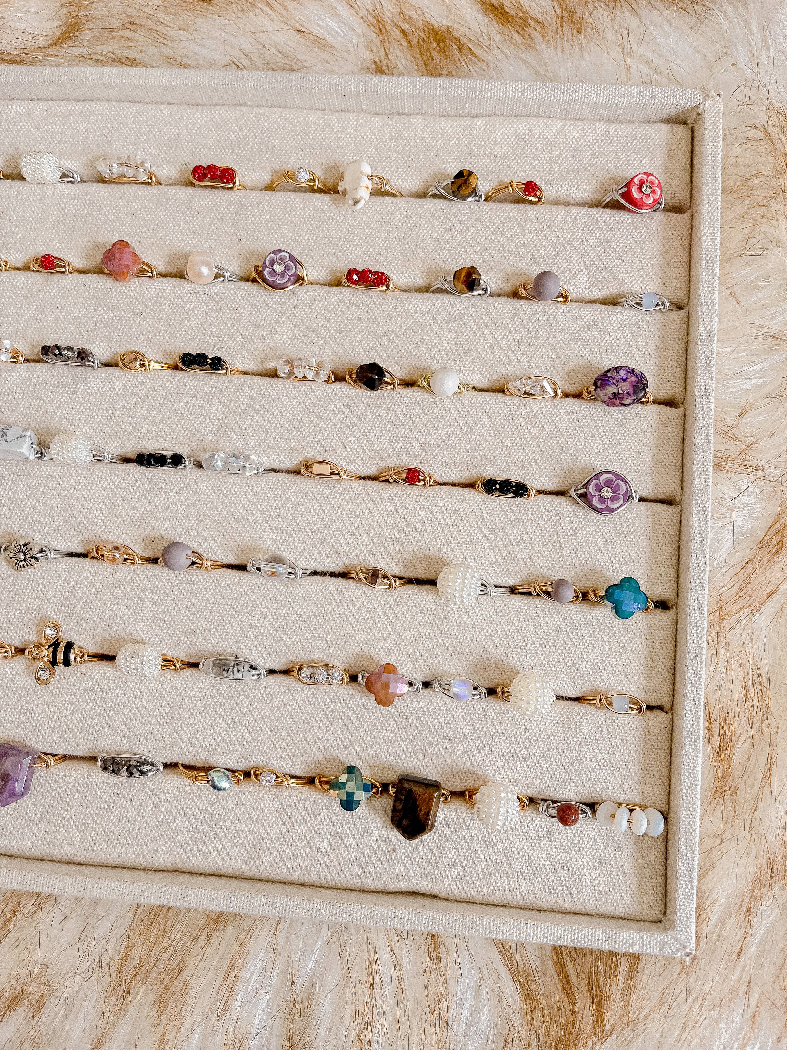 Bijoux Boutique LLC - Venta al por mayor Anillo de banda/apilable - Anillos de alambre surtidos: hechos a mano, aluminio, resistentes al agua5