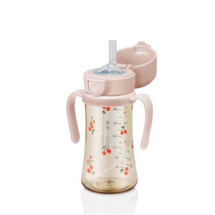 Grosmimi (zezebaebae) - Wholesale Drinking Glass/Cup - Kids & Baby - Grosmimi PPSU Straw Cup with Flip Top & Weight - 10oz (300ml