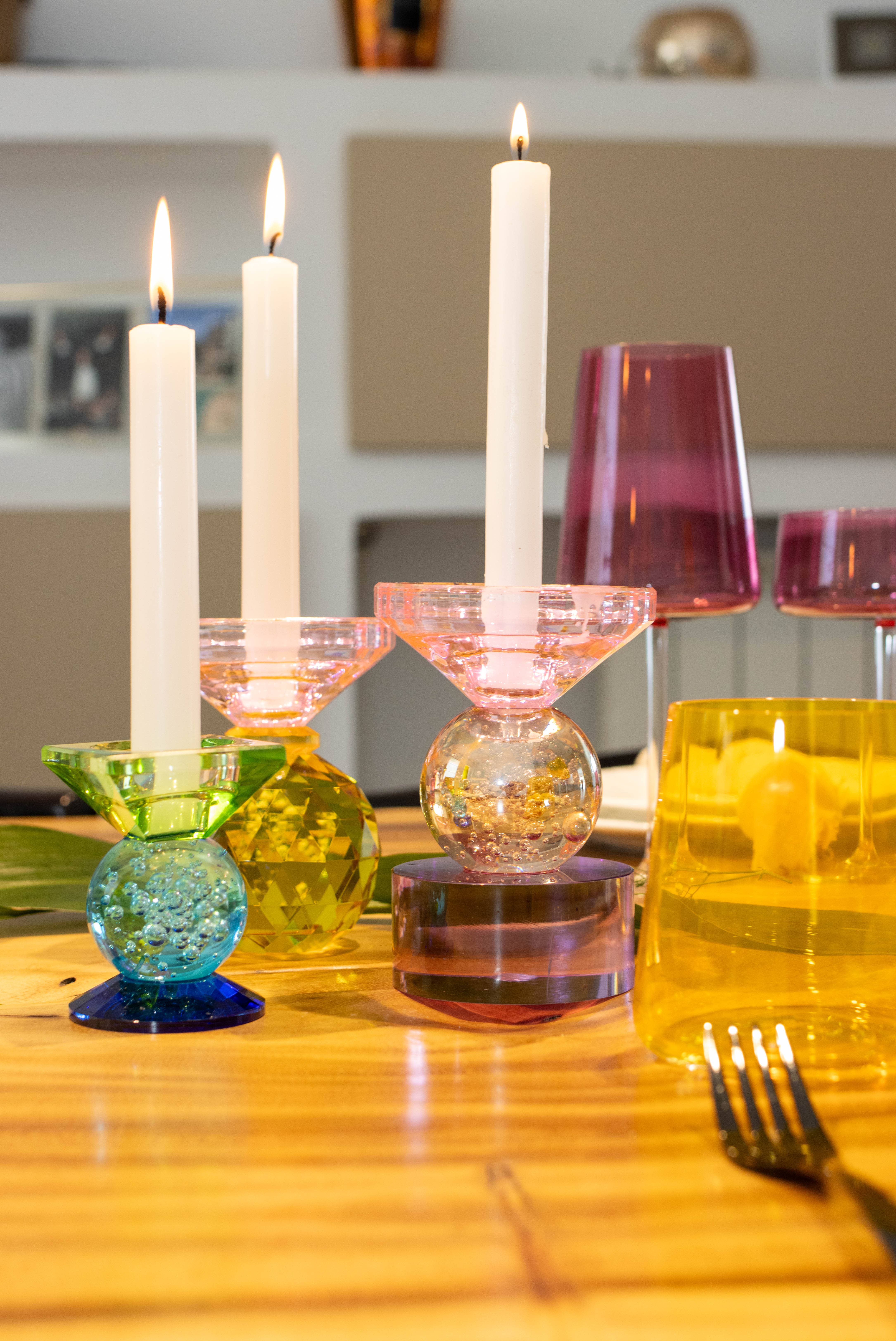 AULICA - Wholesale Candle Holder - Multicolored candle holder h8cm2