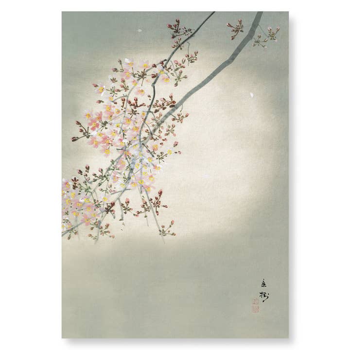 KERSENBLOESEM IN DE VOLLE MAAN: Japanse kunstdruk voor wholesale door Ezen Trade