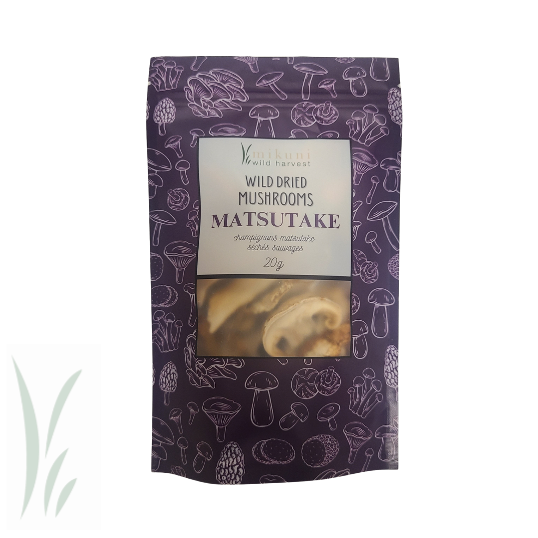 Mikuni Wild Harvest USA - Wholesale Dried/Dehydrated Vegetables - Dried Wild Matsutake Mushrooms / 20 g.1