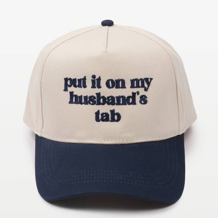 David And Young - Wholesale Baseball Cap - Unisex - PUT IT ON MY HUSBAND'S TAB Embroidery Baseball Caps