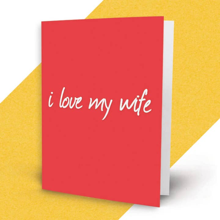 Love Wife Card for wholesale by Middle Child Made