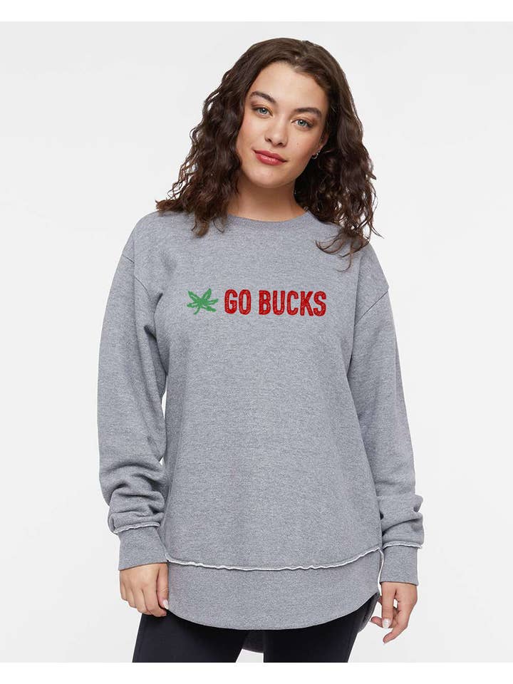 Megan Lee Designs - Wholesale Graphic Sweatshirt - Women's - Go Bucks : Women's Weekend Fleece OSU Buckeyes3