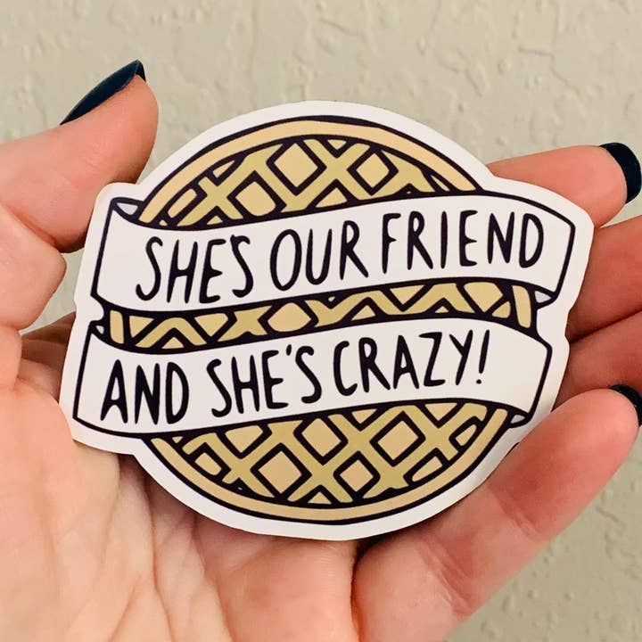 Hon är Crazy-Stranger Things Sticker/Magnet för wholesale av Oily Graphic Creations