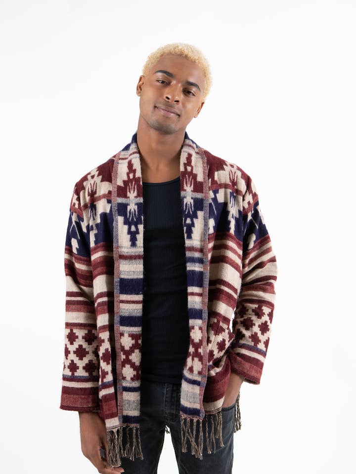 Men's Aztec Cardigan for wholesale by BHANTI