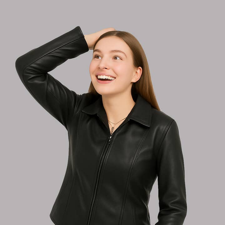 Giacca in pelle da donna Lyric Fuse Fashion per la vendita all'ingrosso da parte di Pure Leather