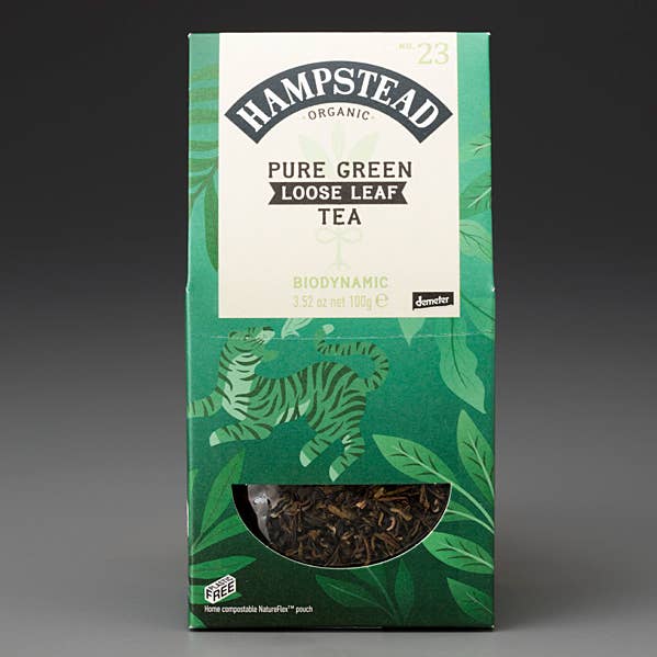Hampstead Organic Green Tea (100g Loose Tea Pouch) for wholesale by Mark T. Wendell Tea Company