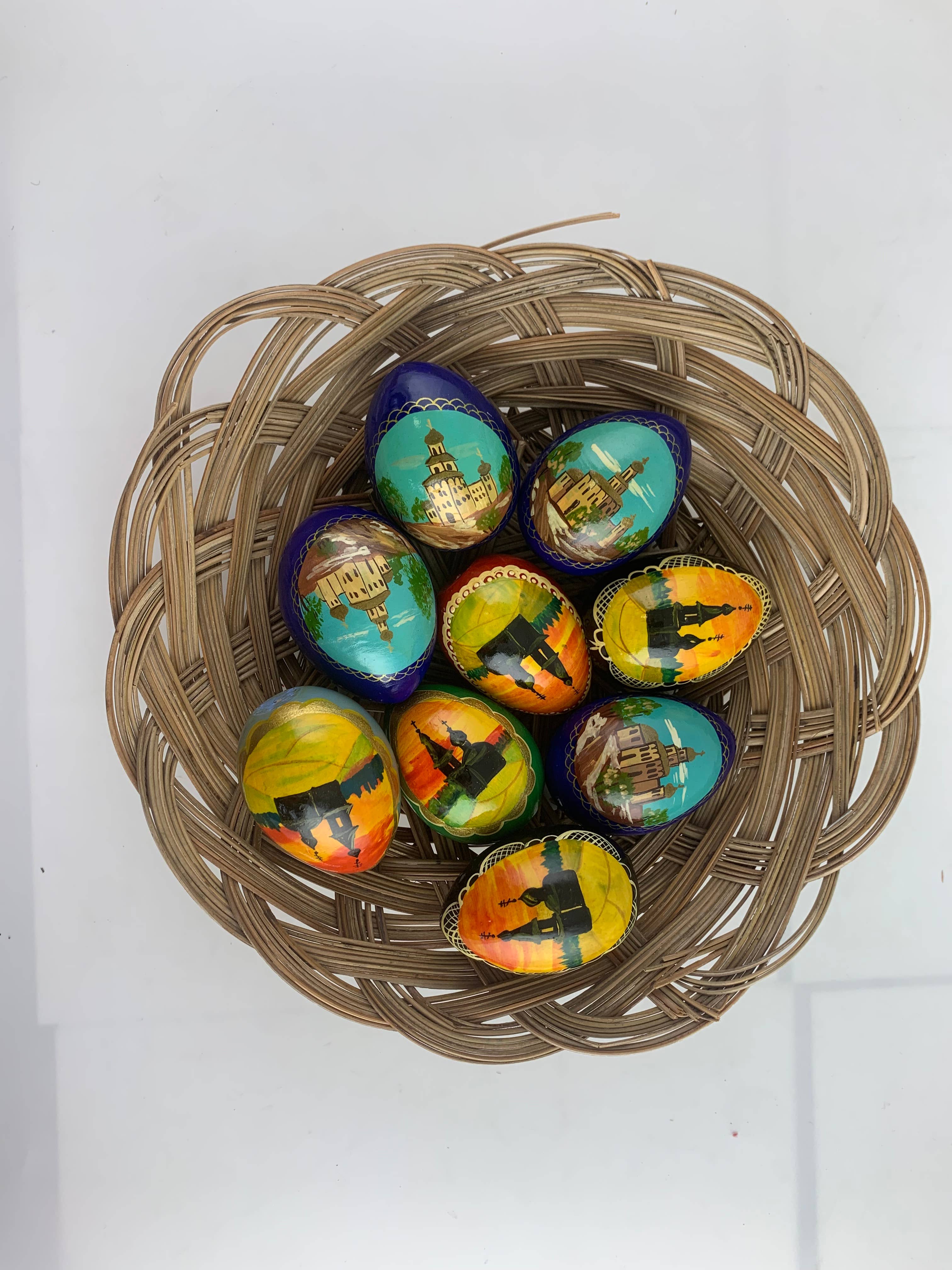 Golden Cockerel - Wholesale Decorative Tabletop Object - Vintage Wayside Chapel Egg19