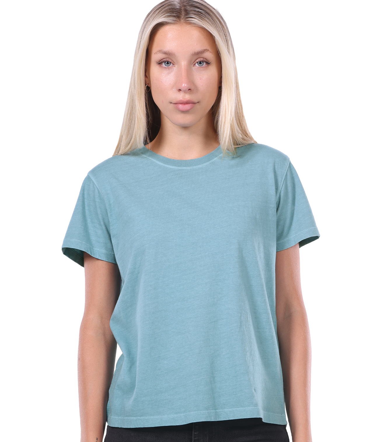 U.S. Apparel - Vente T-shirt – femme - T-shirt à col rond en jersey pour femmes22