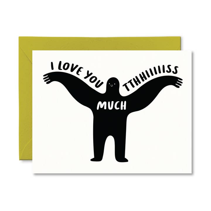 I Love You This Much Love Card for wholesale by Pretty by Her