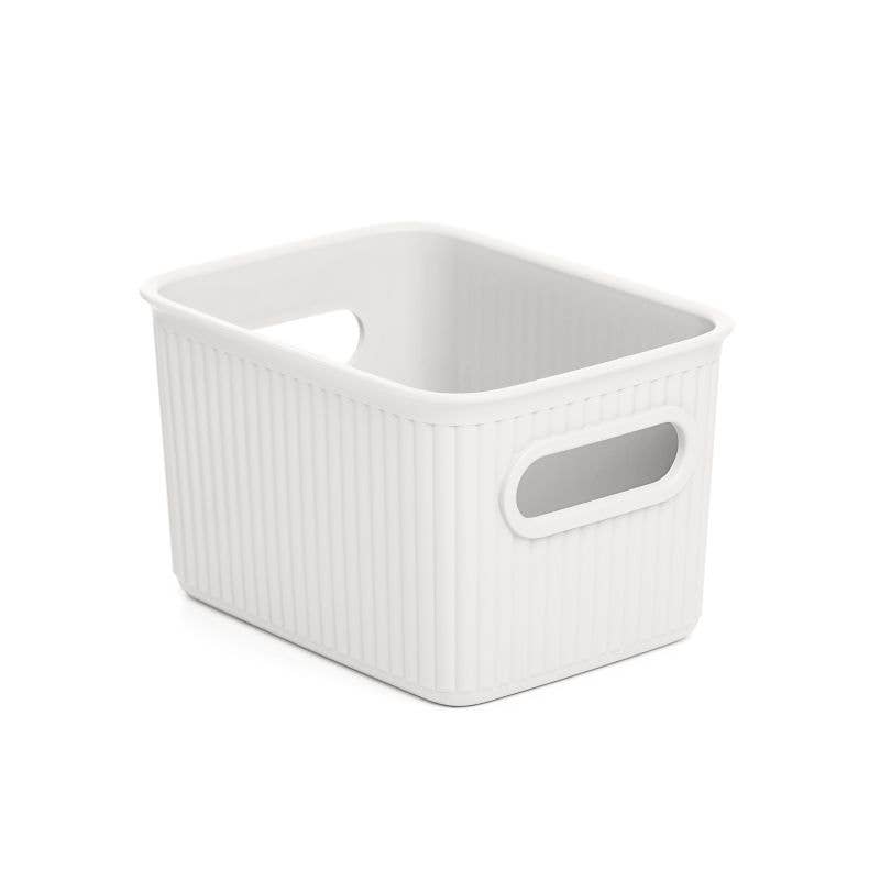 Superio Brand - Wholesale Storage Bin - Ribbed Collection Storage and Organizing Bins, 1.5 Liter-CS6