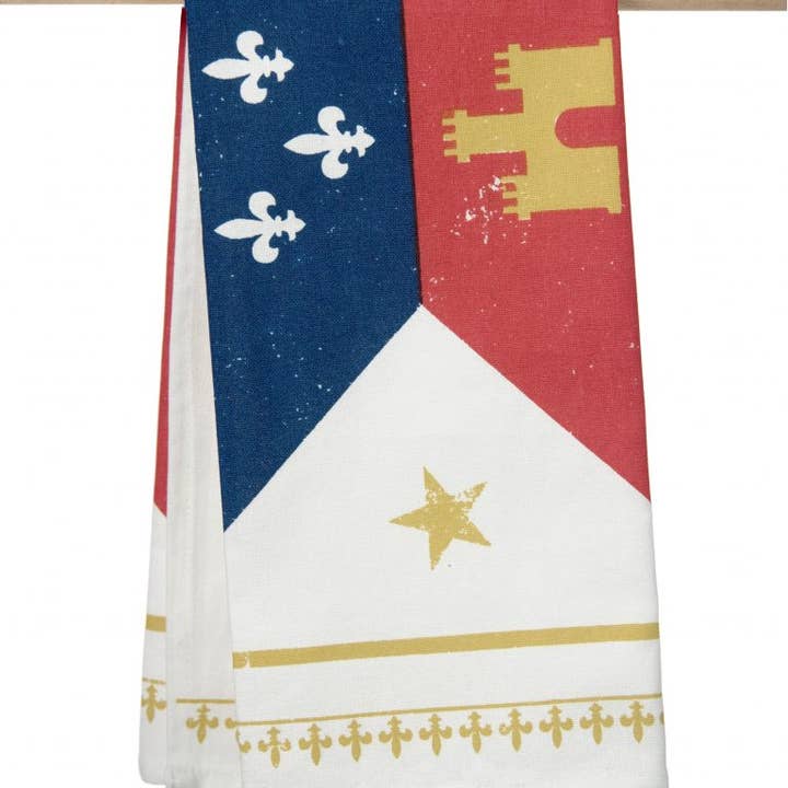 THE PARISH LINE - Wholesale Tea Towel - Kitchen Towel - Acadiana Flag