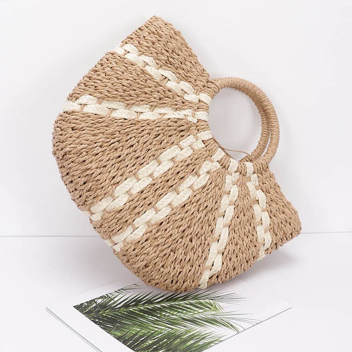 3AM BY H&D ACCESSORIES - Wholesale Tote Bag - Women's - Faux Straw Tote Bag3