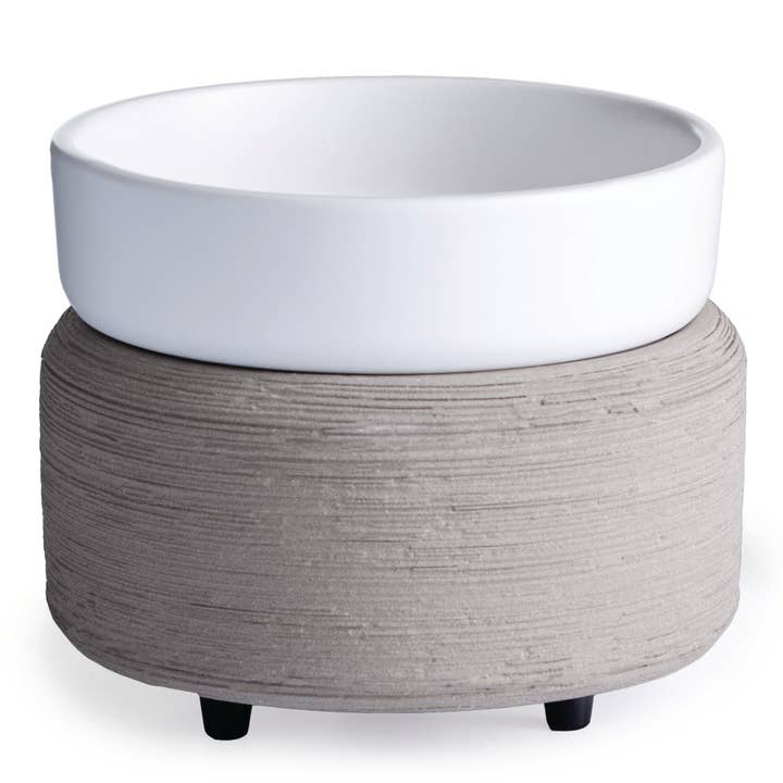 CANDLE WARMERS® GRAY 2 in 1 Lampada profumata classica in ceramica elettrica per la vendita all'ingrosso da parte di Candle Warmers Etc. Duftlampen & Kerzen