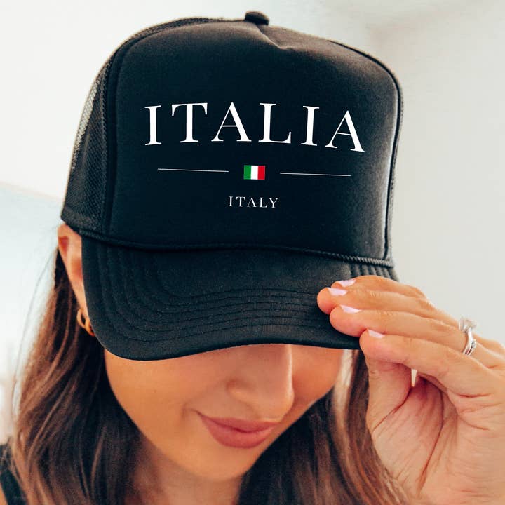 Italy Trucker Hat | Italy | Preppy for wholesale by Gia Gifts Boutique